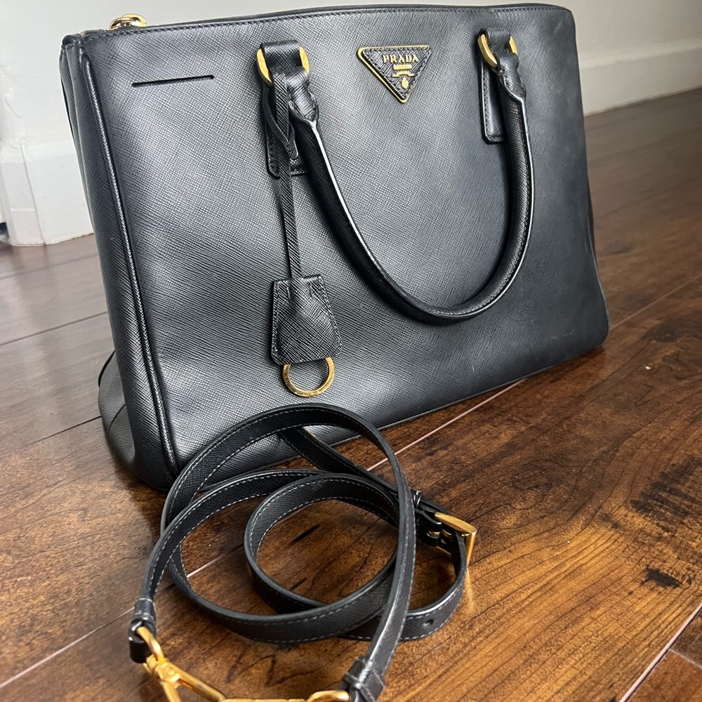 Authentic prada medium saffron tote